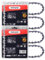 MRFARZ Cadenas de motosierra de 16 pulgadas, 56 eslabones de transmisión de 3/8 pulgadas, paso LP de 0.43 pulgadas, calibre de 43 pulgadas, cadenas de sierra semicincel de repuesto para M18 y More-R56