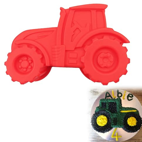 Backform Traktor Silikonform Traktor Kuchen Deko Auto Form Silikonform 3d Traktor Backform Traktor Kuchenform Silikonform Kuchen Silikonform Für Backen Kindergeburtstag Silikonform, Zufällige Farbe