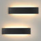 Mille Lucciole 2 Stück Wandleuchte Innen Modern LED Wandleuchte Innen 24W 41CM 2880LM Wandlampe Schwarz Up Down Wandbeleuchtung Warmweiss Wandleuchten IP44 Flurlampen für Wohnzimmer Schlafzimmer
