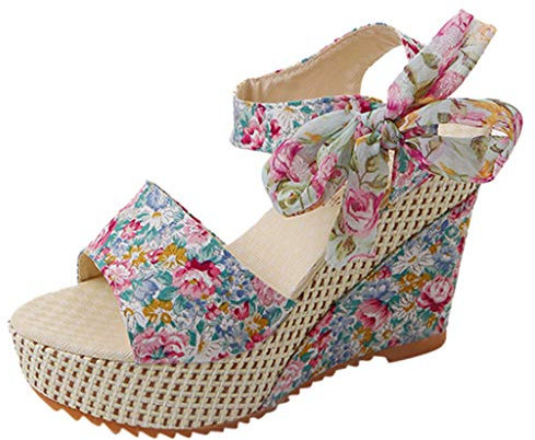 Générique Chaussure Femme Talon Compensé - Les Tropeziennes Sandales Chaussure Chaussures Sandale Talon Et Nu-Pieds Femme Été Confortable Confort Chic Ete Sandales Orthopediques Femmes Compensées ^