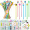 30 Dreikant Bleistifte Kinder und 30 Lesezeichen Magnetisch,60 Stück Briefpapier Set - Tier Bleistifte und Magnet Lesezeichen,Mitgebsel Kindergeburtstag Gastgeschenke Geschenke
