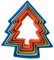 TopHomer Lot de 5 emporte-pièces en forme de sapin de Noël en plastique pour bricolage, pâtisserie, fête