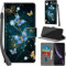 PHINIENLAND Case for iPhone XR - Premium PU Leather Flip Wallet Cover with Card Slots and Kickstand - Magnetic Book Cover - Blue Butterfly