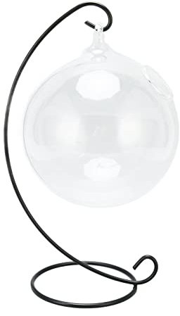 Bol à Poissons, Aquarium en Verre Suspendu Transparent, Bol à Poissons Suspendu de Bureau Anti-perméation, Aquarium Suspendu, Aquarium de Bureau, Petit Aquarium avec Support pour