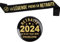 GEBETTER (2 pcs) Rentner Schärpe und Button Dekoration Ruhestand Accessoires Rente Geschenk für Pensionierung Party Abschiedsfeier Deko Sash Zubehör (Schwarz)