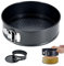 Lepat Non-Stick Spring Form Cake Tin, 6 Inch Round Cake Pan with Loose Base for Easy Release, Round Cake Tin for Baking Cheesecakes, PFOA Free, Grey Fridge and Freezer Safe