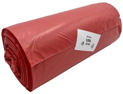 VEPATIM 125 Müllsäcke 120 Liter 70 x 110 cm LDPE rot