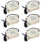 FSLiving LED-Transformator 3W,Led Trafo 230v auf 3-12VDC, led Driver Netzteil für LED Lichtstreifen LED Lampen Spotlight, 6er-Pack PJ0713