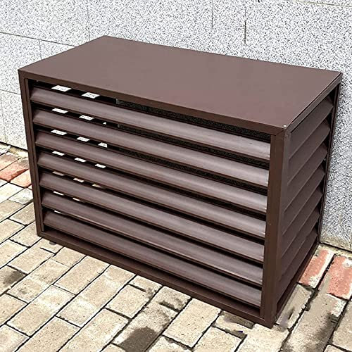 Outdoor-Klimaanlagenabdeckung, Sichtschutzzaun-Trennwand für Wärmepumpen, Aluminiumlegierung, Gitter, Mülleimer, Gehäuse, Bildschirmschutz