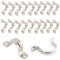 Pipe Strap Clamp, 20Pcs Stainless Steel U Shaped Saddle Clamps, Heavy Duty Metal U Bracket with 2 Holes-Stainless Steel Conduit Clamps-Pipe Mounting Brackets U Hose Clamp Fittings (1)