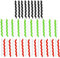 Pirhosigma 10 Pcs 5 Colors Wrap Spiral Bicycle Cable Sleeve Rubber Housing Protector Frame Guard for MTB Bike Shift Brake Line Pipe Anti-Friction Black Red White Green Transparent