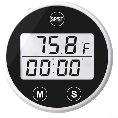 Digitales Eisbad-Thermometer, wasserdicht, digitales Eisbad-Temperaturmessgerät, Timer, schwimmendes Pool-Thermometer für Badezimmer, Pool (schwarz)