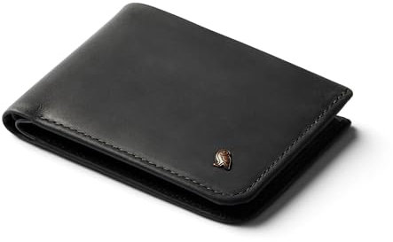 Bellroy Hide & Seek Slim Leder Geldbörse RFID Editionen erhältlich (max. 12 Karten und Bargeld), NightForest, One Size