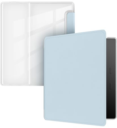 GUKSRASO Étui pour Kindle Oasis 7 9e/10e GéNéRation 2017/2011 - Coque Souple Transparente avec Fonction Veille/RéVeil Automatique