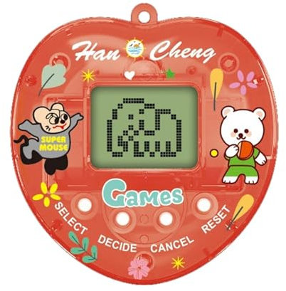 Elektronische Haustier-Spielmaschine - Digitales Haustier-Minispiel, Elektronischer Digitaler Haustier | Schlüsselanhänger Mit 168 Haustieren, Virtuelle Elektronische Digitale Haustiere, Nostalgisches