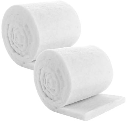 YAYODS 2 Stück Filterwatte Aquarium 200x20x3 cm - Eingedickt Filterschwamm Aquarium - Aquarium Filtermaterial Weiß - Filtervlies Aquarium - Aquarium Filterwatte für Aquarien, Fischteiche