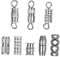UTHCLO 40pcs Brass Turnbuckle Jewelry Clasps for Necklace Making DIY Pendant Necklace Layering Clasp