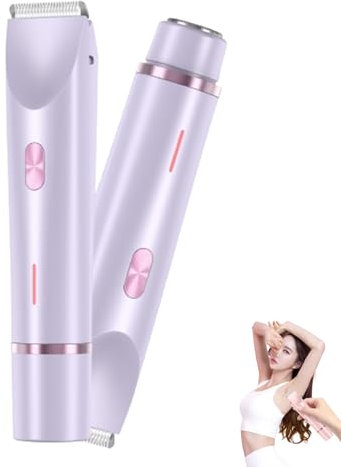 Xpwghap Dual-head Hair Trimmer for Women,rechargeable Ipx7 Waterproof Lady Body Shaver,dual Head Shaver Women,2 In 1 Electric Lady Shaver for Women,epilator for Women for Underarms, Legs, Arms