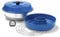 Omnia KIT Marine - Omnia Classic Original 2L avec Couvercle Bleu, Moule en Silicone, Grille de Four et Thermomètre
