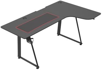 VDD Gaming - Bureau Jeu Hugo - Bureau d'angle en L - 160 cm x 60 cm