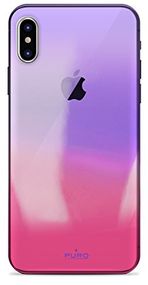 Puro IPCXHOLOCRYPNK Hologram Schutzhülle für Apple iPhone X Rosa