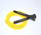 Rush Athletics - Corda per saltare, regolabile, 3,05 m, allenamento per boxe, velocità e agilità, MMA, cardio fitness, Nero e giallo.