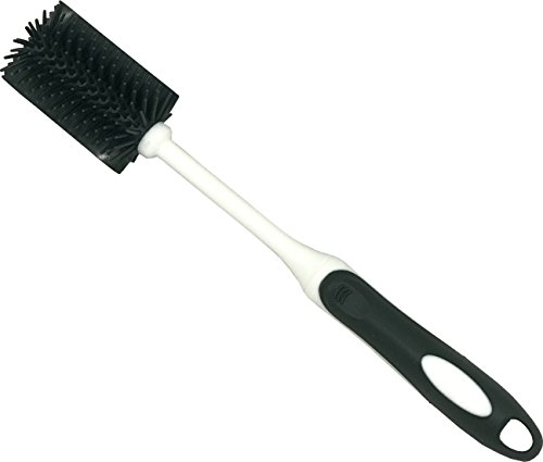 SHO Brush - Ultimate Cleaning Brush for SHO Bottles & Food Flasks, 30cm Long, Black Rubber Bristles