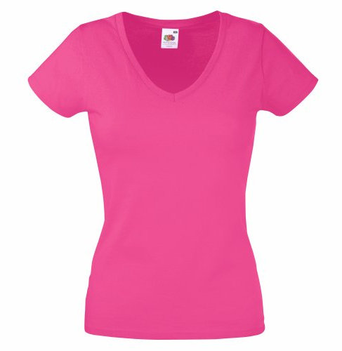 Fruit of the Loom - Valueweight - T-Shirt - Femme - Rose (Fuschia) - 16 (Taille fabricant:X-Large)