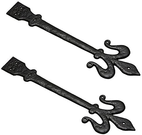 Pair of Black Antique Cast Iron 16 Hinge False Fronts