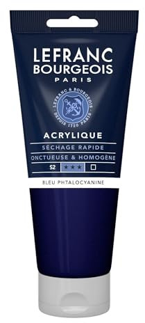 Lefranc Bourgeois Acrylique Fine Tube 200ml Bleu Phtalocyanine
