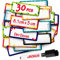 Beschreibbare Magnetstreifen - Beschreibbare Magnete für Magnettafel - Kühlschrankmagnete - Namensschilder Magnet, Magnetband, Magnetschilder, Magnetetikett, Whiteboard Magnet, DIY Magnete
