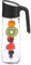 WMF Nuro Wasserkaraffe 1l, mit Griff und Fruchtspieß, Höhe 29,7 cm, Glas-Karaffe, CloseUp-Verschluss, schwarz