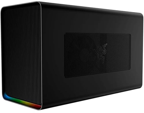 Razer Core X Chroma - Alloggiamento grafico esterno - fino a 3 slot per schede (supporto Thunderbolt 3 o Thunderbolt 4, ATX interno 650W, 2x 8 pin - 6+2 pin PCI-E - connettori) Nero