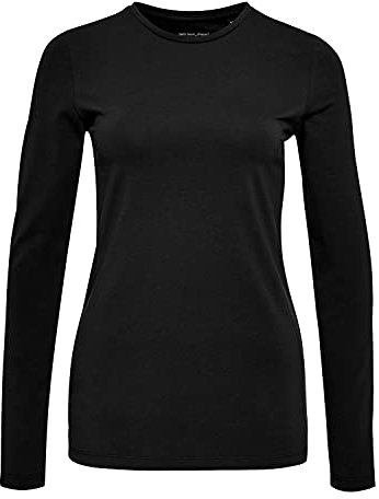 OPUS Damen Langarmshirt | SMILLA Slim Longsleeve aus Jersey Black, 40