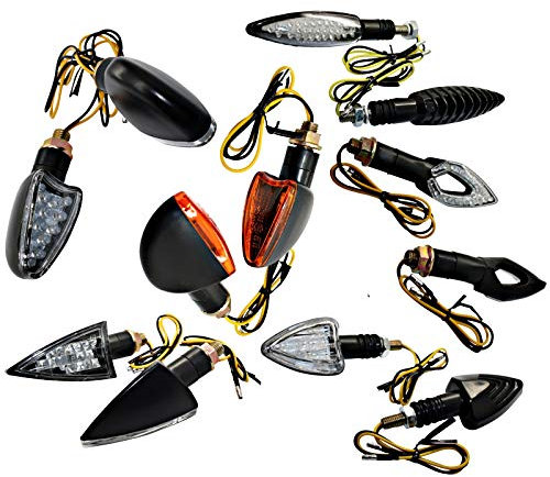 2x LED Mini Universal Blinker - Arrow Motorrad Quad ATV Halogen kurz - ECE Kennung (LED-LTS1004DIP)