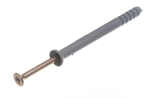 10 x Nylon Hammer in Frame FIXINGS RAWL Masonry Plugs & Screws M6 x 70MM