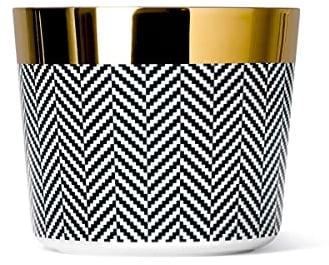 Fürstenberg - Sieger Design - Champagnerbecher, Becher, Kaffeebecher - Heringbone - Porzellan - echtes Gold - 300 ml
