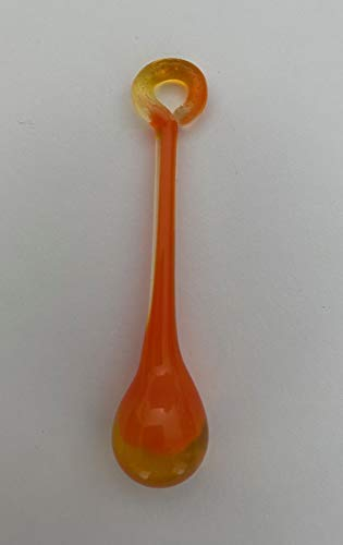 Lichtenheldt-Glas Glastropfen Länge ca. 6-7 cm (orange)