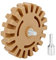 X AUTOHAUX 4 Car Rubber Eraser Wheel with Drill Adaptor Thickness 20mm