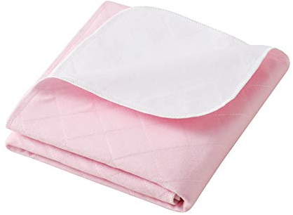 Beedsooth Empapadores Cama Adultos,Almohadilla Protectora Absorbente Almohadillas Reutilizable Impermeable, Lavables 70x90cm, Toda la Familia,Rosado