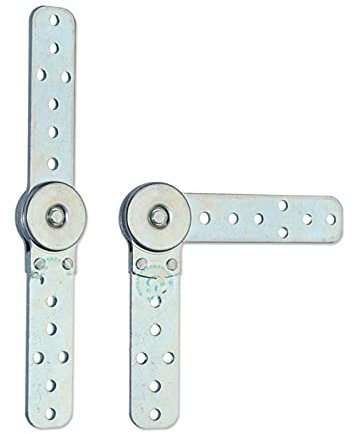 MENGDIYAQIAN 2-stück Modernes, Schwarzes, Pulverbeschichtetes Legierungsstahl Scharnier für Bett, Sofa, Armlehne, Kopfstütze, Schrank, Schublade, Weinregal, Vitrine, Kiste, Humidor, Schmucketui