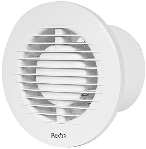 Armar Trading LTD Silent Round Bathroom Extractor Fan 100mm / 4 with Ball Bearing Ventilator - White