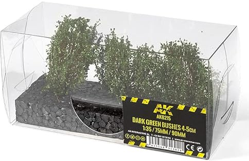 AK Interactive AK8215 Büsche, 4-5 cm, Maßstab 1:35/75 mm/90 mm, dunkelgrüne Büsche