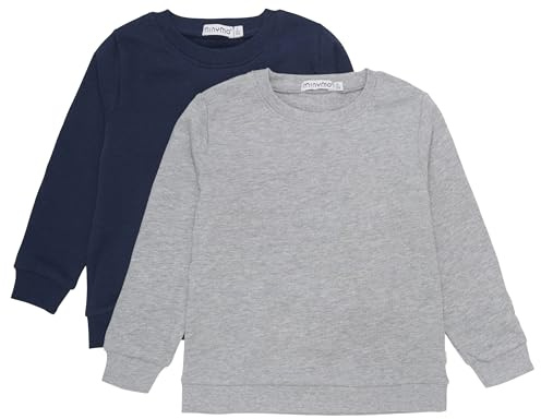 MINYMO Unisex Kinder Sweatshirt (2-Pack) Sweatshirt (2-Pack) (2er Pack)