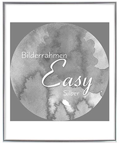 BIRAPA Kunststoff -Bilderrahmen Easy 24x34cm in Silber mit Kunstglas