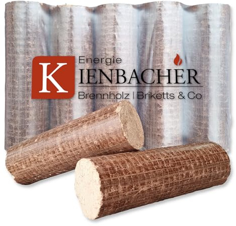 Energie Kienbacher® Nestro Holzbrikett 90 kg im Paket TOP Hartholzbriketts aus Buche/Eiche Kamin Ofen Heizen Holz Gluthalter Brennholz Ofenbriketts Kaminbriketts Premium Öko (9 x 10 kg)
