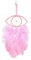 SYSUII Handgefertigter Traumfänger mit Federn Teufelsauge-Wand-Dekor Böser Blick Nazar Boncuk Evil Eye Dreamcatcher Wandbehang Ornament für Wohnzimmer Schlafzimmer Dekoration Geschenk - Rosa