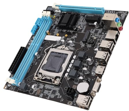 Carte mère de bureau, double canal DDR3, M.2 NVMe NGFF, fente CPU LGA 1155, carte mère micro ATX avec alimentation 3 phases, sortie VGA HD
