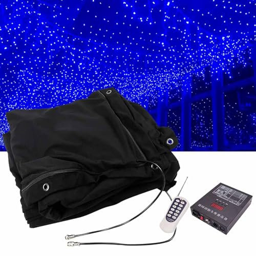 DDZJTPP Sterne Hintergrund,LED Bühne Sternenhimmel Stoffhintergrund,Nachthimmel Vorhang Hintergründe,Weltraum Themenhintergrund,für Hochzeit,Weihnachtsfeier,5x7m
