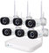 【5MP+Mikrofon+PC Software】 LUVISION WLAN Funk Überwachungssystem, Überwachungskamera Set Aussen mit 10CH DUAL Wireless NVR 6 x Überwachungskamera Set Bewegungserkennung, Fernzugriff, Mail, Alarm, App